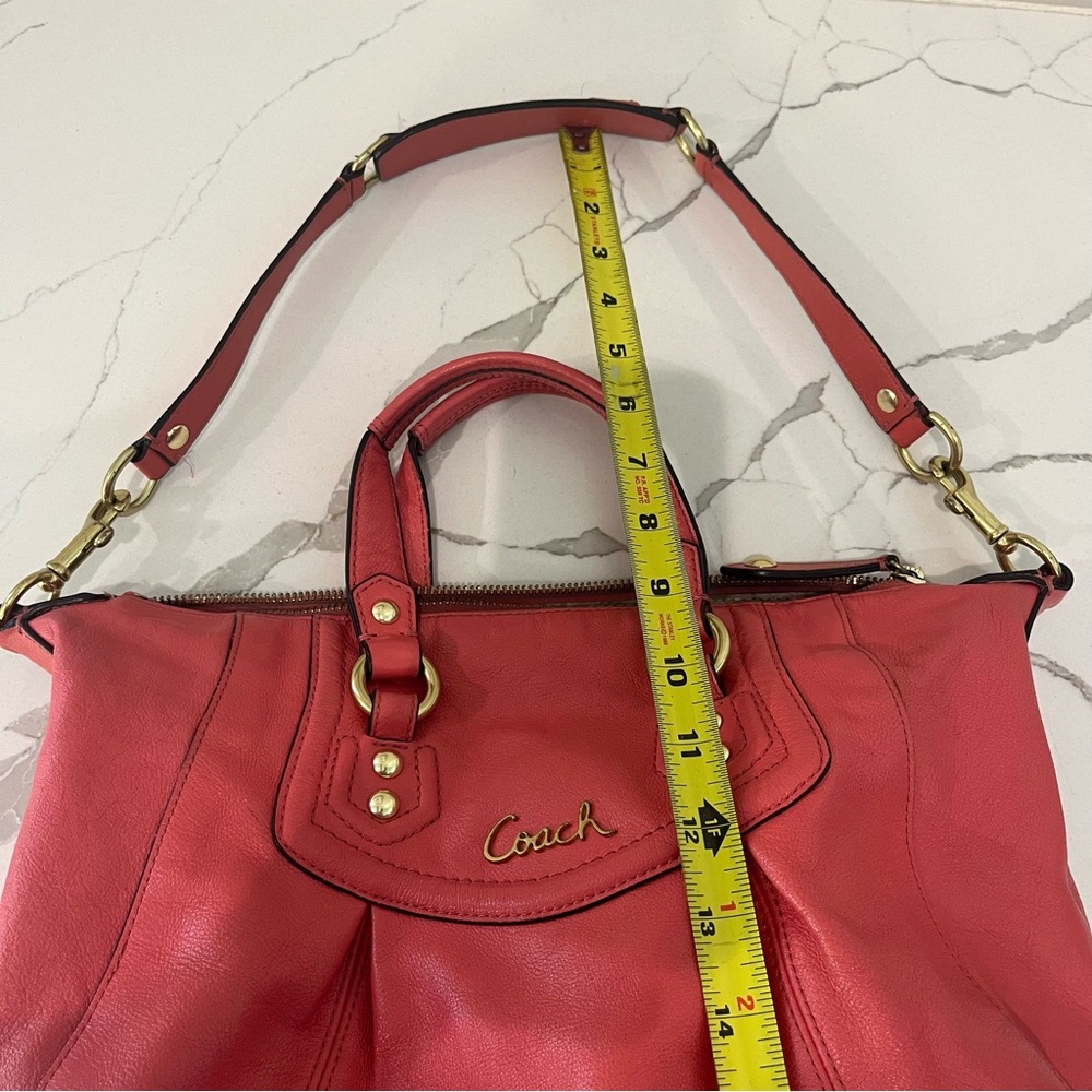 Coach, Ashley Cary All Satchel Leather Handbag - Picture 16 of 16